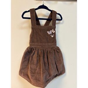Junior Minnie Corduroy brown dress 2t